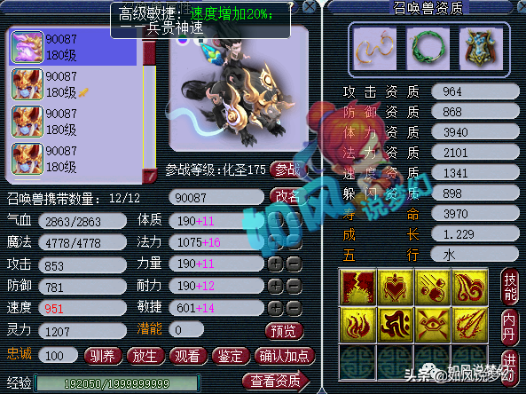 梦幻西游：159第1女儿有6只神马狂豹，生日谛听总数超15只