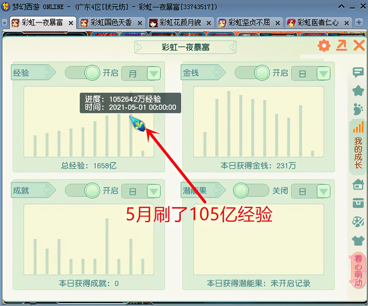 梦幻西游：挑战最高纪录，单月刷105亿经验，究竟如何做到的？