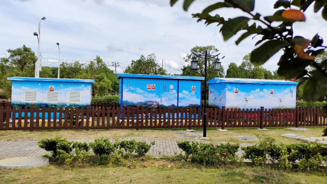 冠豸山景区美化配电箱亮出新风景