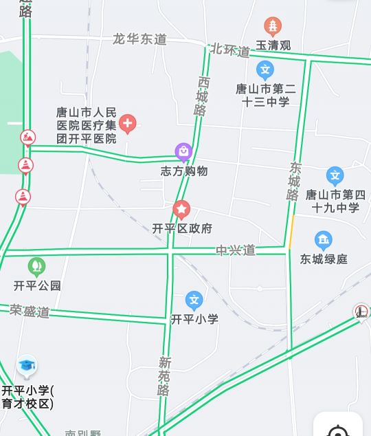开平城区还有一条铁路,是从七滦铁路引出,一路向西北,先到马家沟矿,再