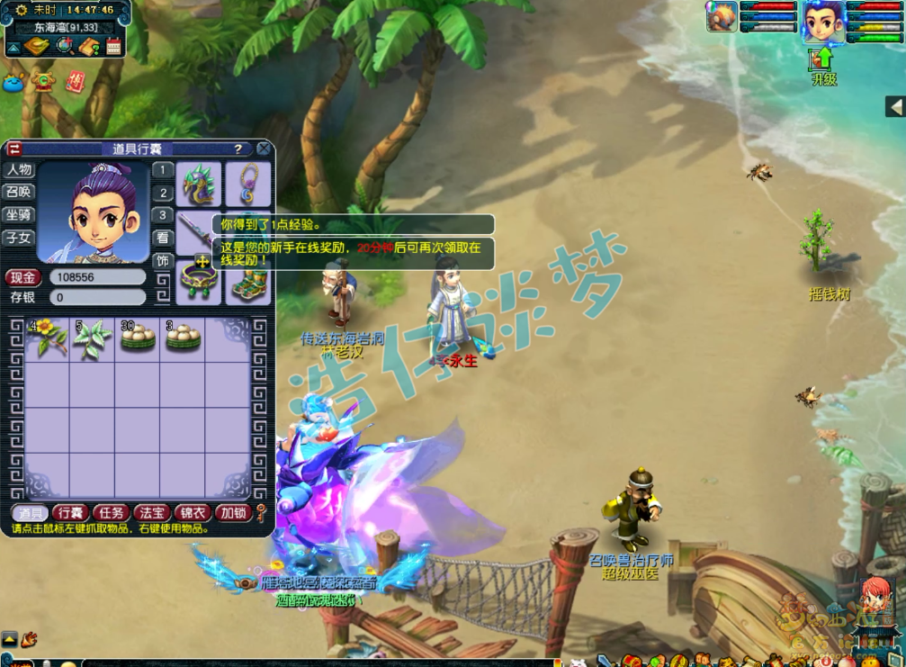 梦幻西游：8级小号全身无级别+不磨，东海湾的大海龟又要受苦了