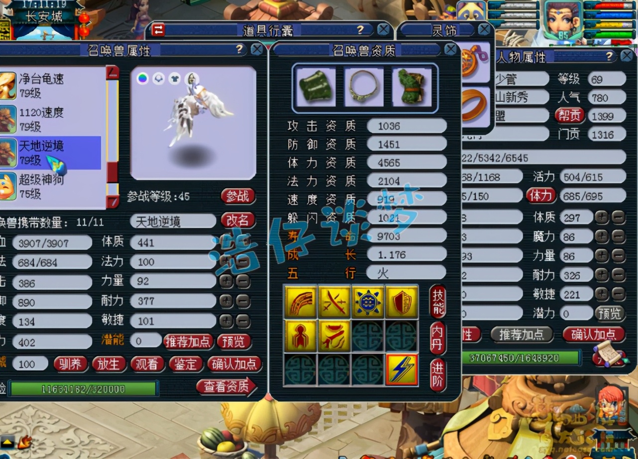 梦幻西游：重金入手69女儿村，无级别装备PK宝宝，搭配完美