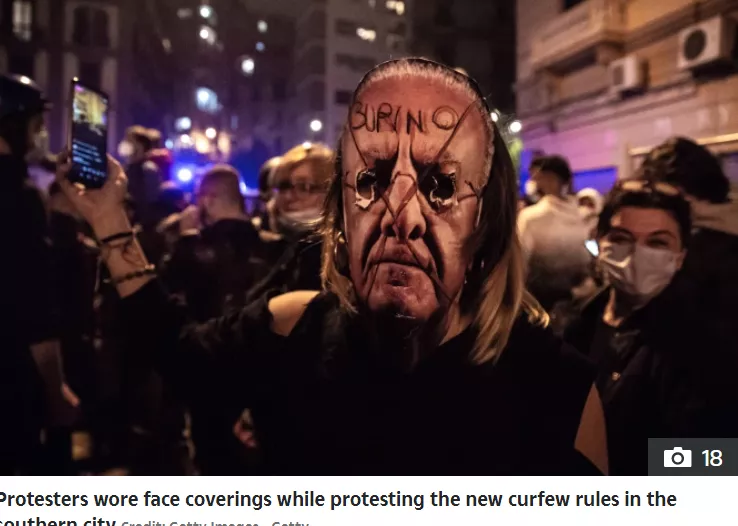 疫情第二波来袭!意大利二次封城 万人上街打砸抢