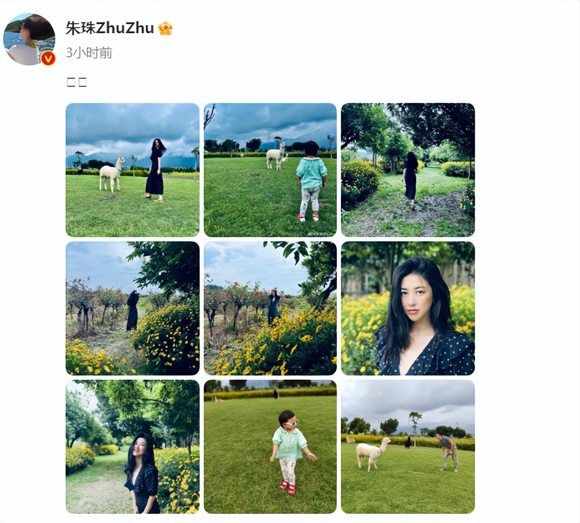 Zhu Zhu Went On Vacation With Her Amateur Husband And Their Daughter