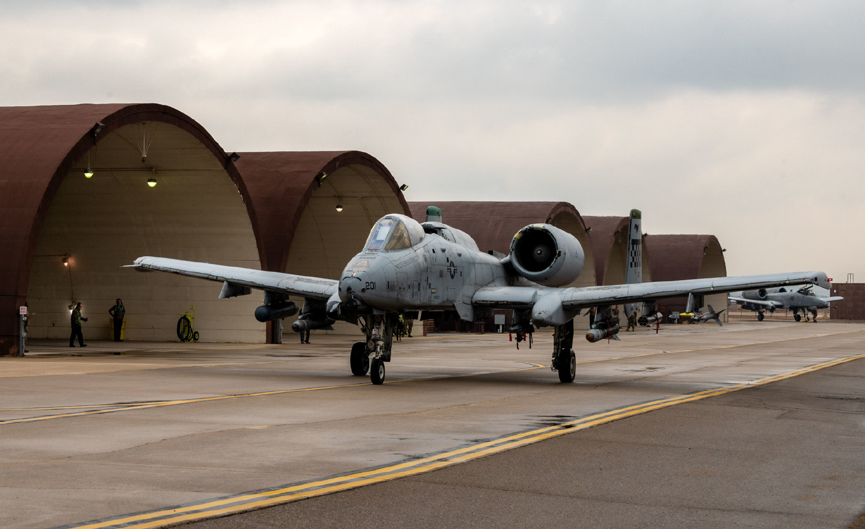 An A C Thunderbolt Ii Of The Usaf S Th Fighter Squadron Receives