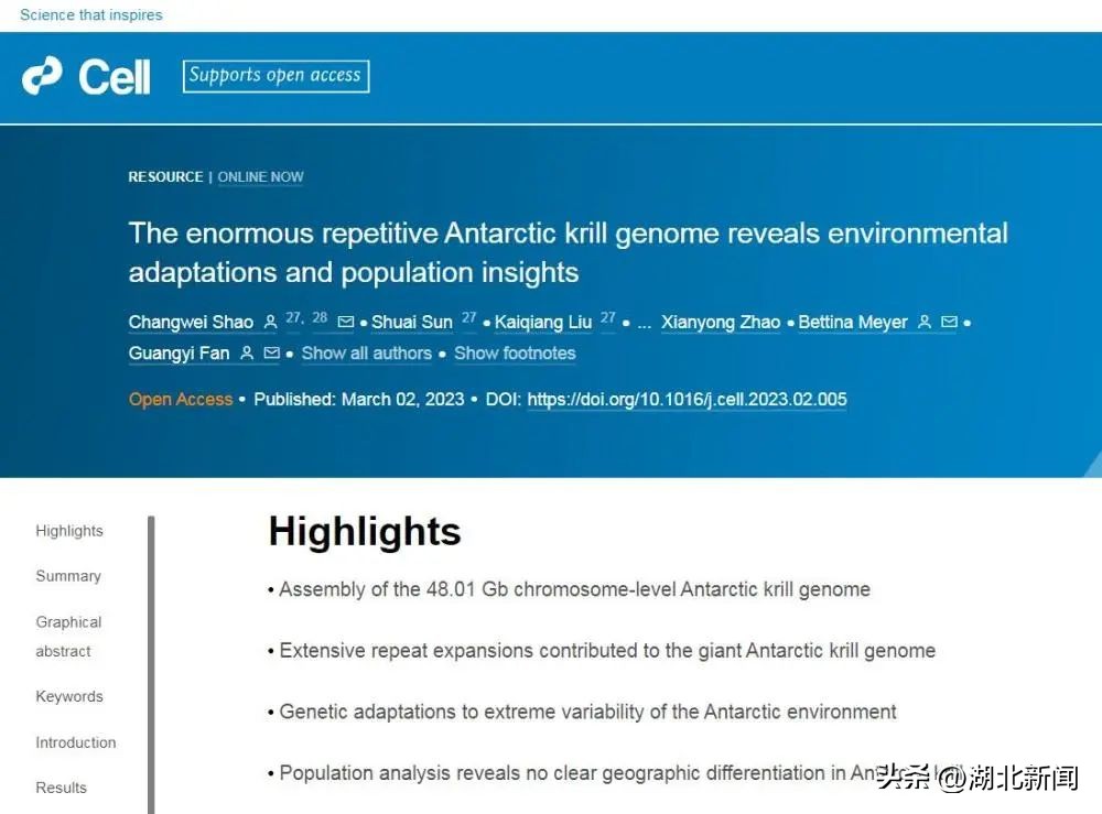 Breakthrough Scientists Complete Deciphering Antarctic Krill Genome