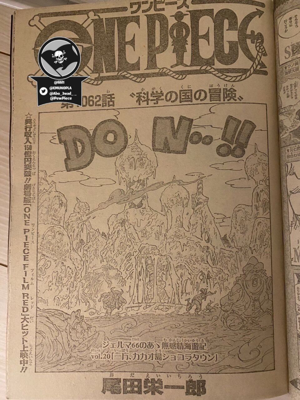 One Piece Chapter 1062 Full Map Information Zoro Calmed Vega Punk With