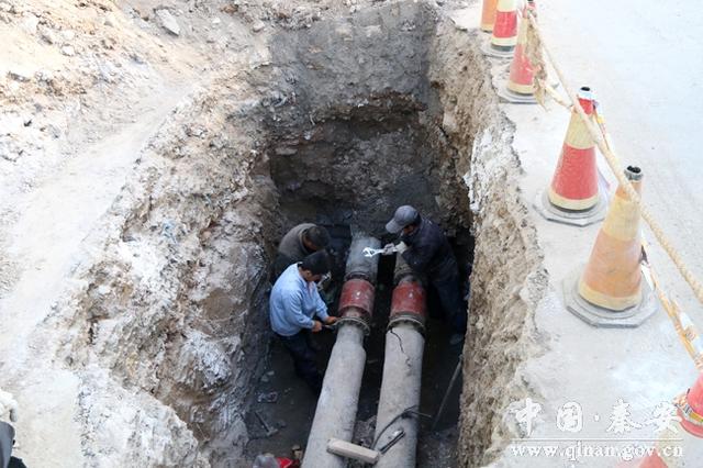 秦安县多部门联合抢修供热管道确保如期供暖