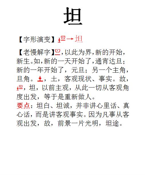 坦是什麼意思(坦是多音字嗎)