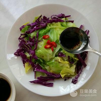熗拌雙色甘藍#春天不減肥，夏天肉堆堆#