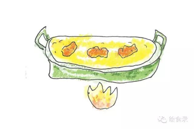手绘食谱：菠萝油条虾  没兴趣的话就变成饲料了