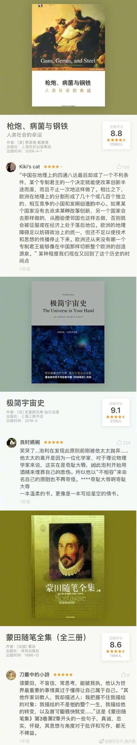 豆瓣评分8.0以上的好书，网友们都说，每本都想读3遍！