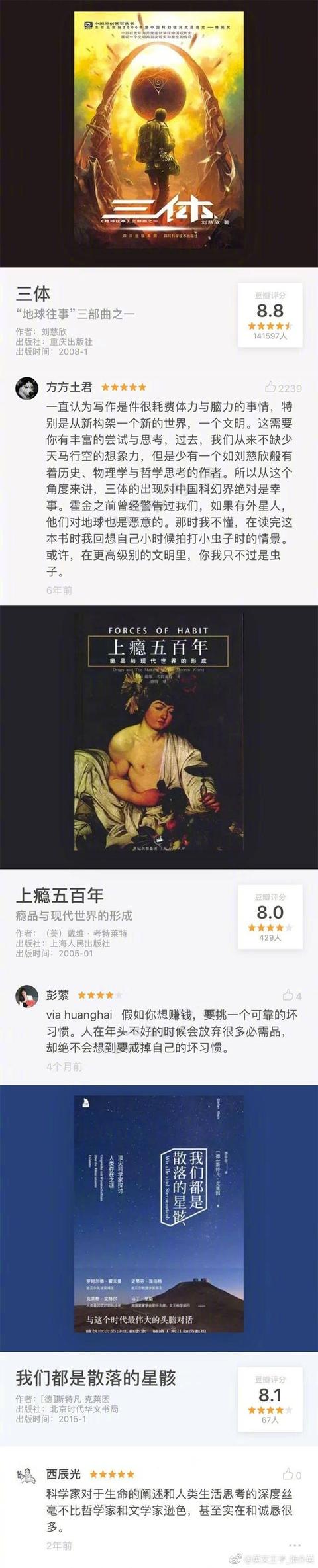 豆瓣评分8.0以上的好书，网友们都说，每本都想读3遍！
