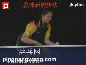 牛剑峰乒乓球步法教学——发球后的步法