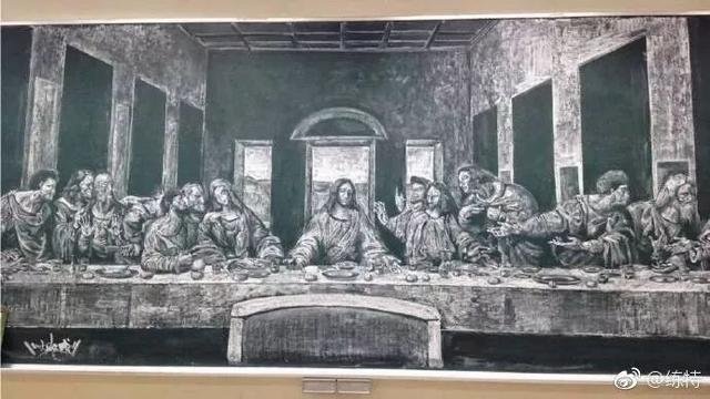 现在黑板报都这种水平了？简直逆天！