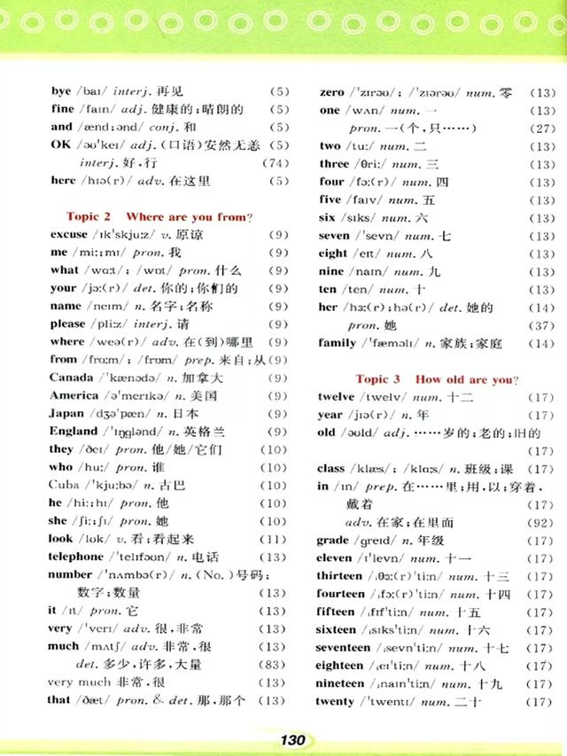 仁爱版初中英语七年级英语（上册）电子课本+听力（可打印下载）