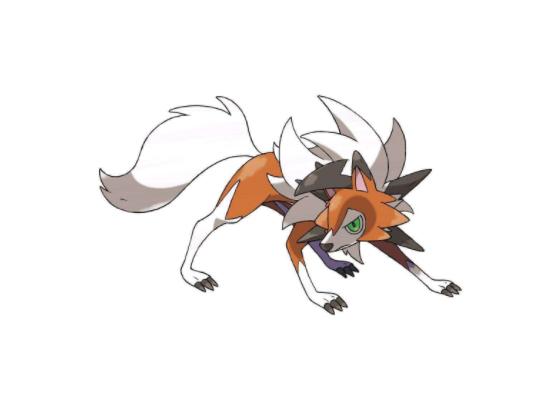 宝可梦图鉴745拥有三种形态的高人气精灵鬃岩狼人