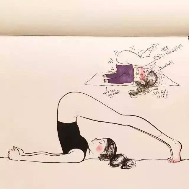 瑜伽版插画