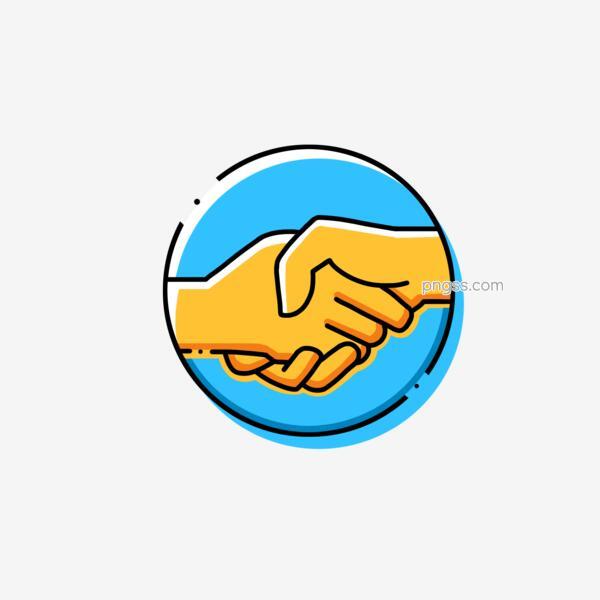 手绘卡通握手图标免抠图png搜索网 精选免抠素材 透明png图片分享下载 Pngss Com