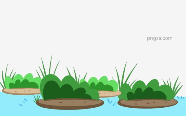 手绘绿色草堆可爱小草元素png免抠图png搜索网 精选免抠素材 透明png图片分享下载 Pngss Com