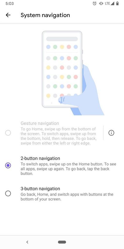 Android Q Beta 5来了：谷歌禁止在第三方启动器上使用手势导航