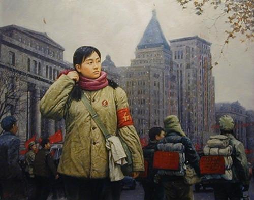 很多人错过了那段历史，《红卫兵》油画在华侨手中流出，揭开历史