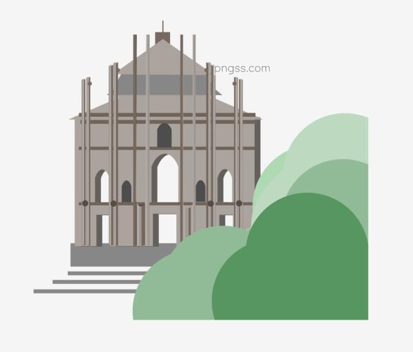 地标建筑澳门大三巴牌坊png搜索网 精选免抠素材 透明png图片分享下载 Pngss Com