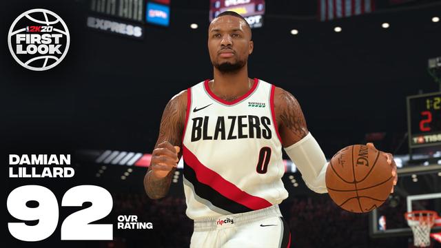 NBA2K20最新數據利拉德能力值升至94，其他頂級控衛都是多少呢？