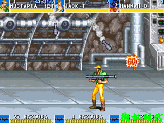 街機(jī)游戲群毆的最高境界，BOSS出場(chǎng)后還沒(méi)站穩(wěn)就被打死了