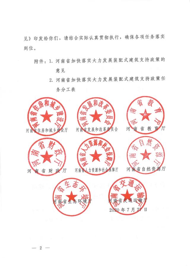《河南省加快落實(shí)大力發(fā)展裝配式建筑支持政策的意見(jiàn)的通知》