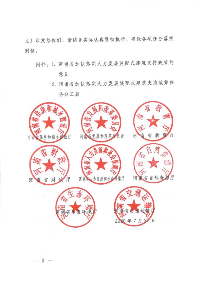 《河南省加快落实大力发展装配式建筑支持政策的意见的通知》