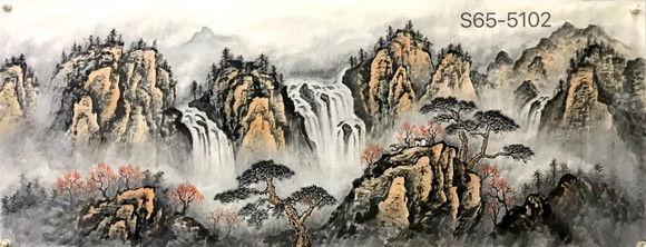 画家王玉荣——山明水秀、重峦叠嶂、水天一色