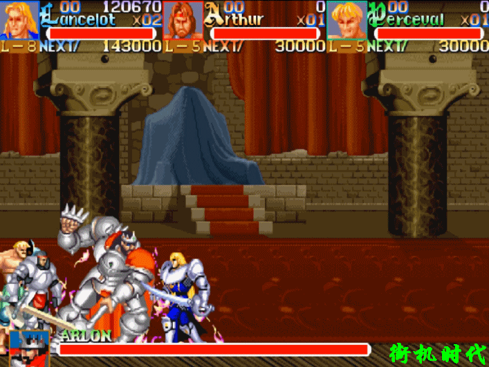 街機(jī)游戲群毆的最高境界，BOSS出場后還沒站穩(wěn)就被打死了