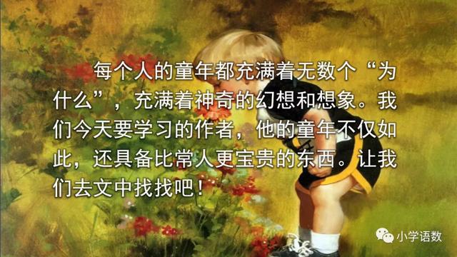 《童年的发现》教学内容ppt课件图片预习-跟我学语文