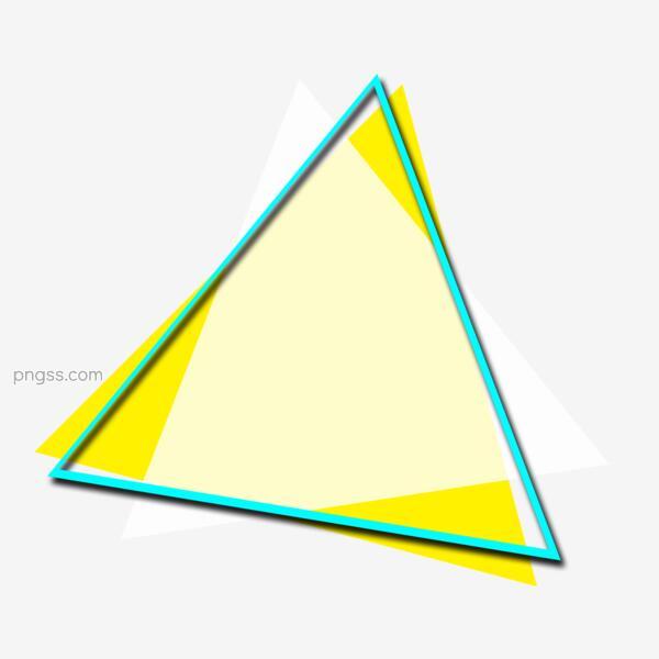 水彩黄色卡通三角形png搜索网 精选免抠素材 透明png图片分享下载 Pngss Com
