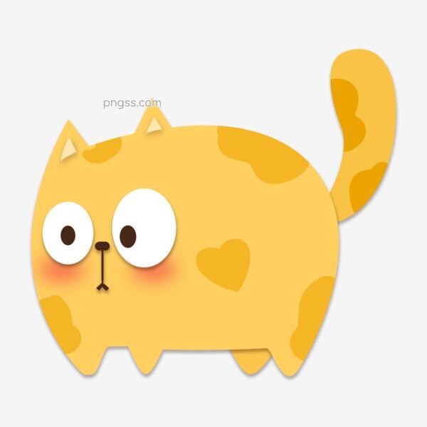 卡通小动物呆萌可爱q版小猫png搜索网 精选免抠素材 透明png图片分享下载 Pngss Com