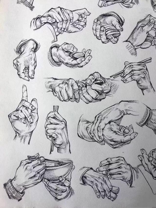 速写手脚的常用画法你了解了吗手脚四肢教程剖析