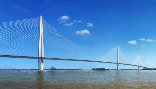 南京长江梅子洲过江通道：全长12公里，全面加密