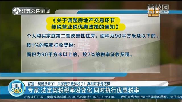 契税法■官宣！契税法来了，买房要交更多税费？真相并不是这样