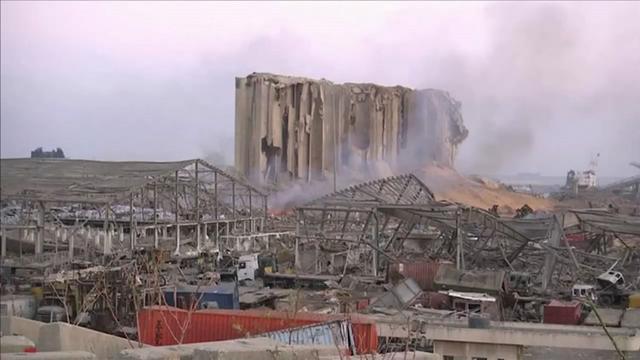 贝鲁特爆炸：卫星图曝港口区炸成一片焦土 政府称“不会缺粮”
