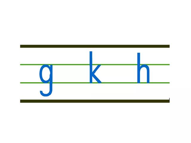 一年级上册汉语拼音5gkh发音书写格式及教学内容ppt图片预习