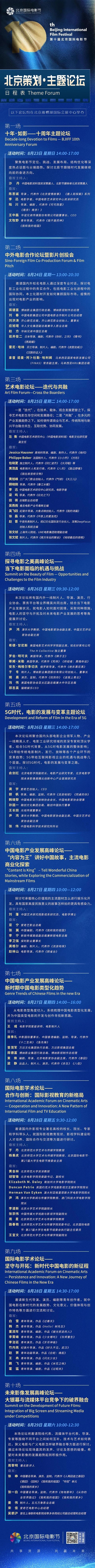 要闻速见丨北京策划·主题论坛 日程安排新鲜出炉