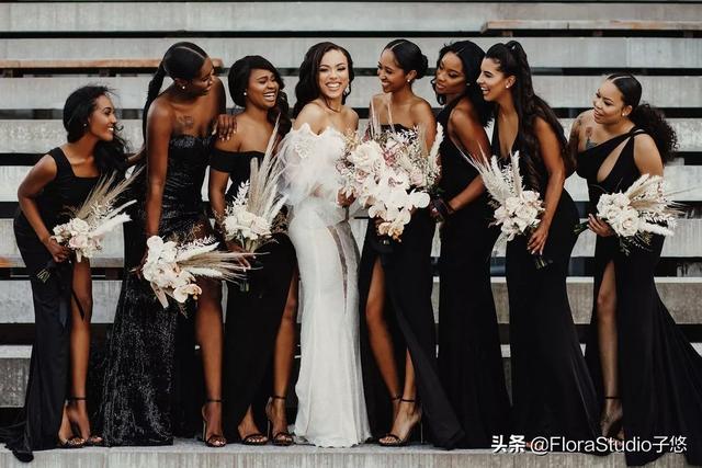 A Glamorous Black-Tie Wedding 迷人的黑色领带婚礼