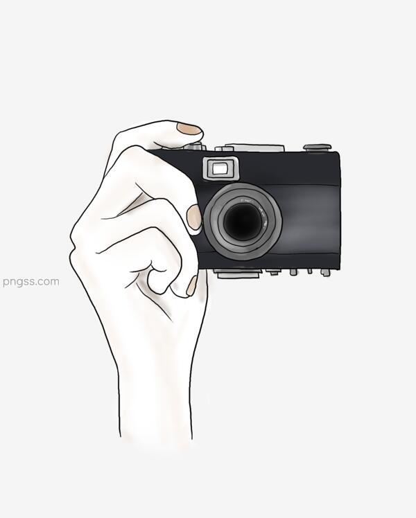 旅游季手绘黑色相机png搜索网 精选免抠素材 透明png图片分享下载 Pngss Com