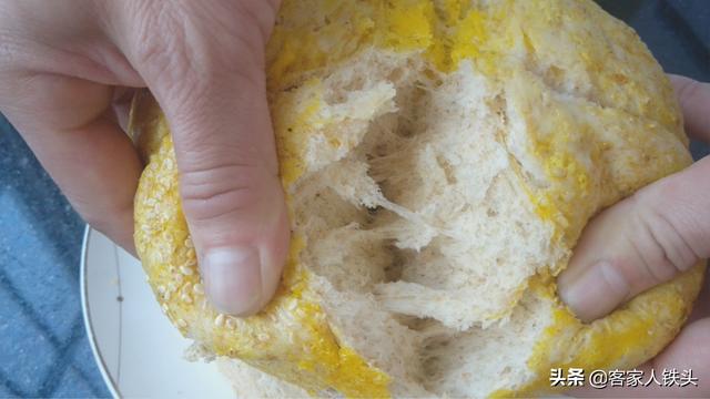 古法蒸面包做法，1碗面粉2个鸡蛋，配方简单蓬松拉丝，比买的还香