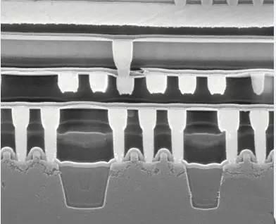 外延片→清洗→镀透明电极层→透明电极图形光刻→腐蚀→去胶→平台