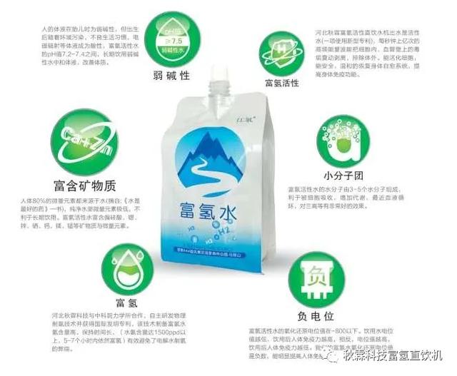 江氢袋装富氢水“饮”领健康生活