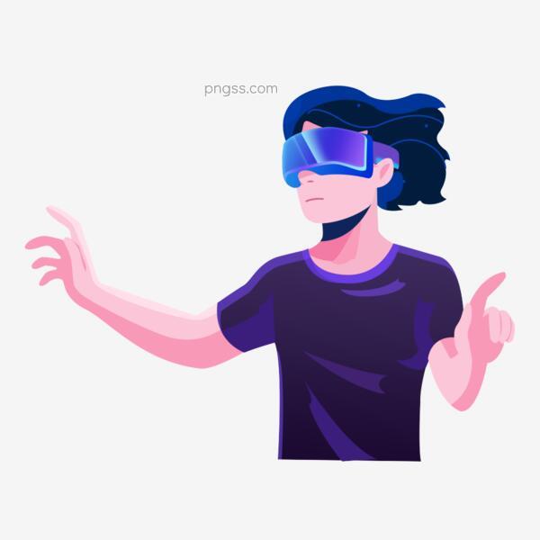 简约手绘vr女孩透明素材png搜索网 精选免抠素材 透明png图片分享下载 Pngss Com