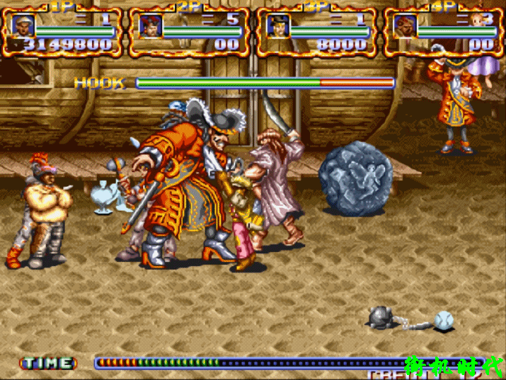 街機(jī)游戲群毆的最高境界，BOSS出場(chǎng)后還沒站穩(wěn)就被打死了