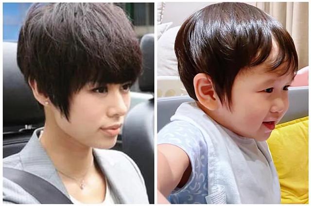 李乘德晒二儿子新发型，奕霖撞脸胡杏儿9年前角色造型，简直超像